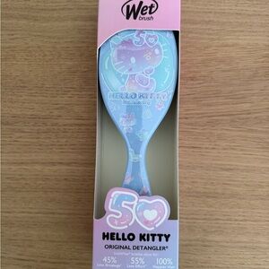 Blue Glittery Party Hairbrush with Floating Stars